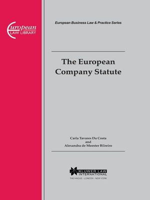 cover image of The European Company Statute